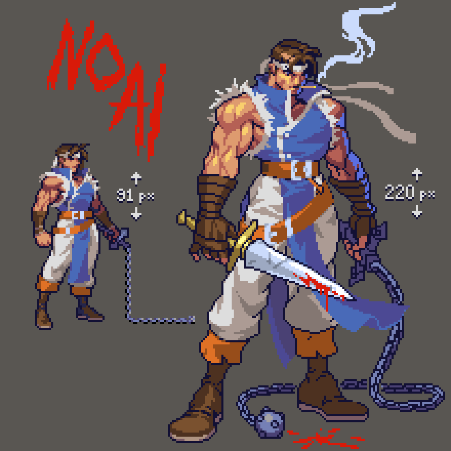 Richter Belmont pixel art